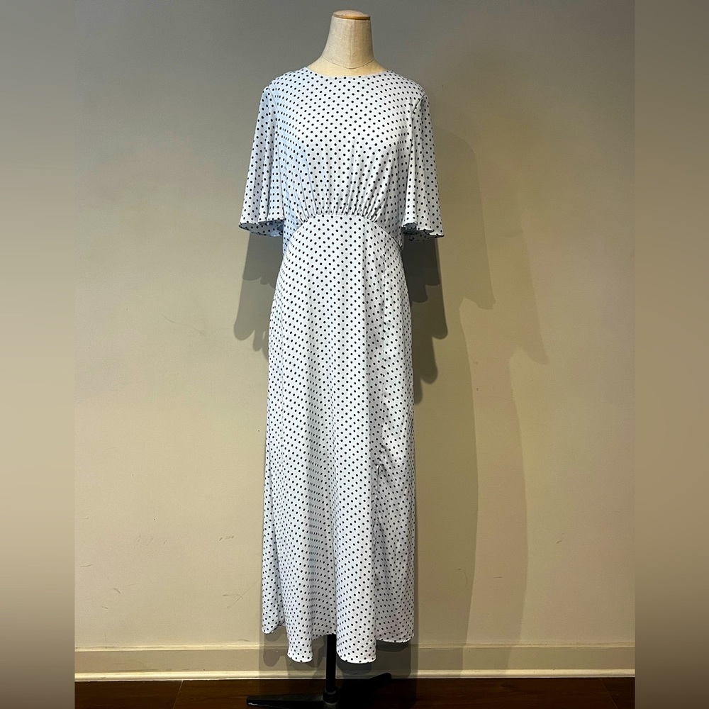 Light blue polka dot dress!